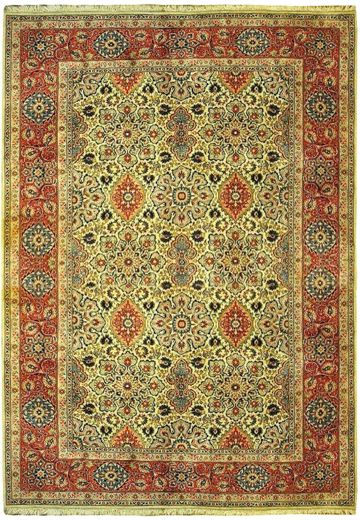 Handcrafted 8'2 x 11'6 Persian Semi-Antique Bakhtiari Rug: Handcrafted 8'2 x 11'6 Persian Semi-Antique Bakhtiari Rug Free continental US Shipping This exquisite Persian semi-antique Bakhtiari rug showcases the artistry of skilled Persian artisans. Featuring t