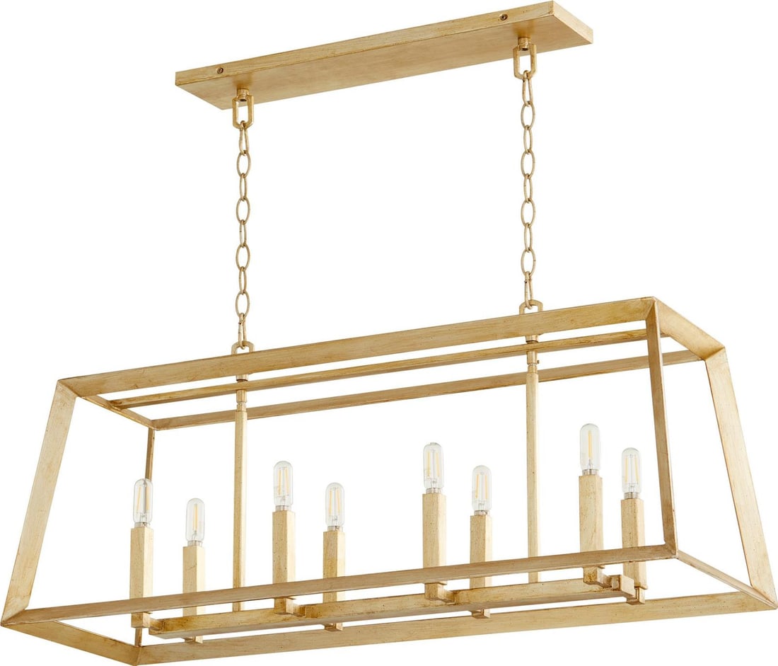 Cyan Hyperion Geometric Chandelier Aged Silver Leaf 8 Bulb E12 (1 of 2)