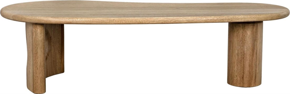 Noir Harvey Transitional Washed Walnut Coffee Table 67x28 (1 of 5)