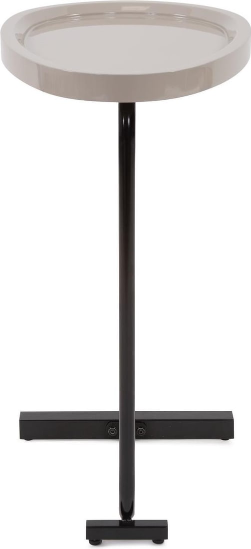 Howard Elliott Stylish Lacquered Metal Drink Table 23.62H 17.75W 12D (1 of 3)