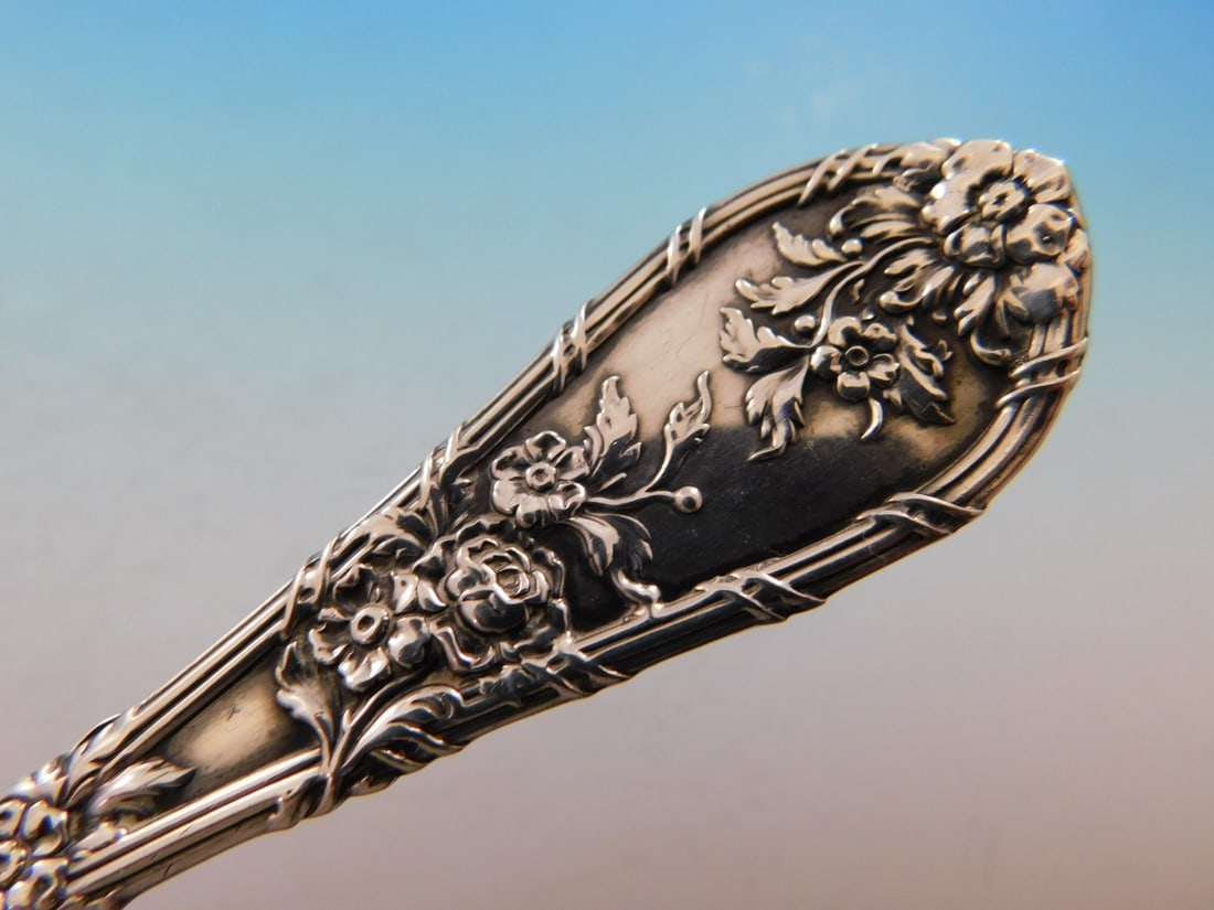 Dauphin Pattern Sterling Silver Serving Spoon by Durgin 9in - 3