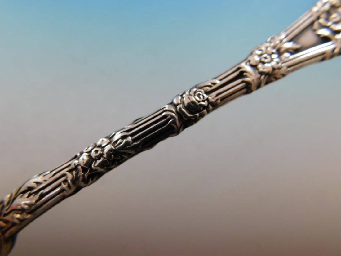 Dauphin Pattern Sterling Silver Serving Spoon by Durgin 9in - 4