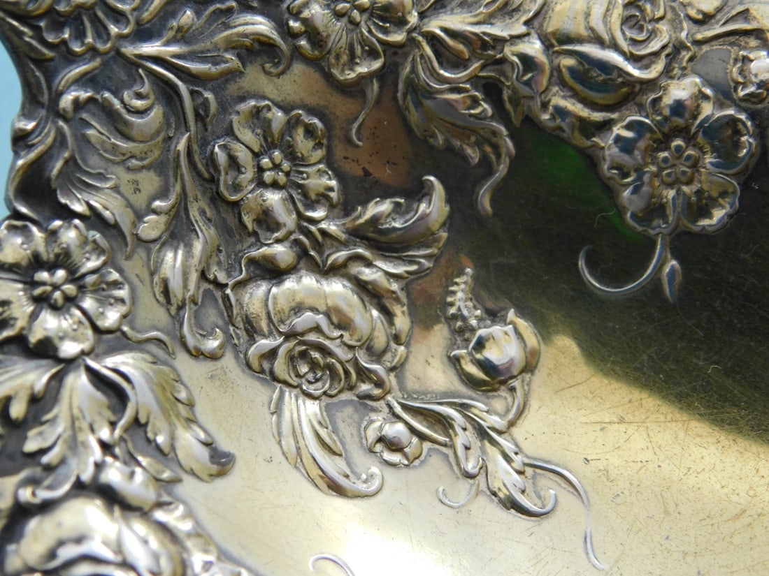 Dauphin Pattern Sterling Silver Serving Spoon by Durgin 9in - 6