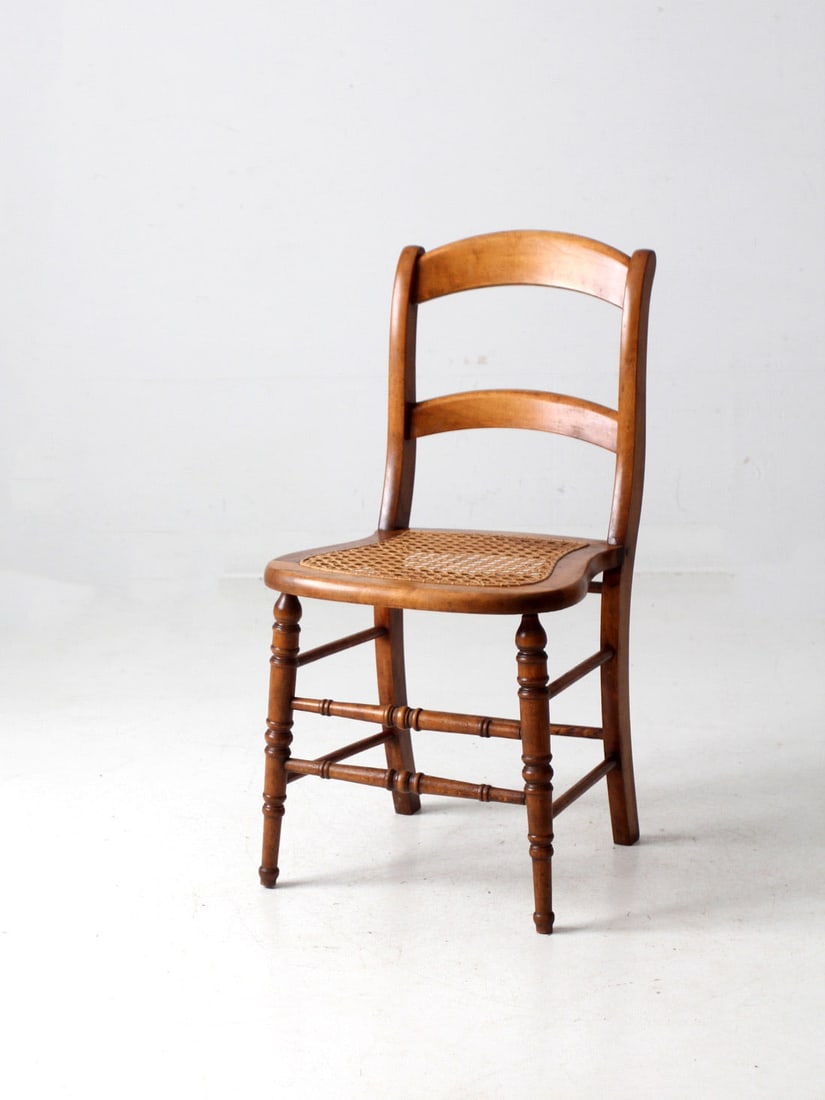 Antique American Cane Seat Dining Chair French Country Style 1890s (1 of 9)