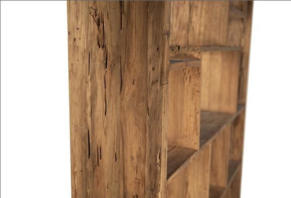 Rustic Style Sustainable Reclaimed Teak Wood Bookcase 87H x 55W x 13D (1 of 4)
