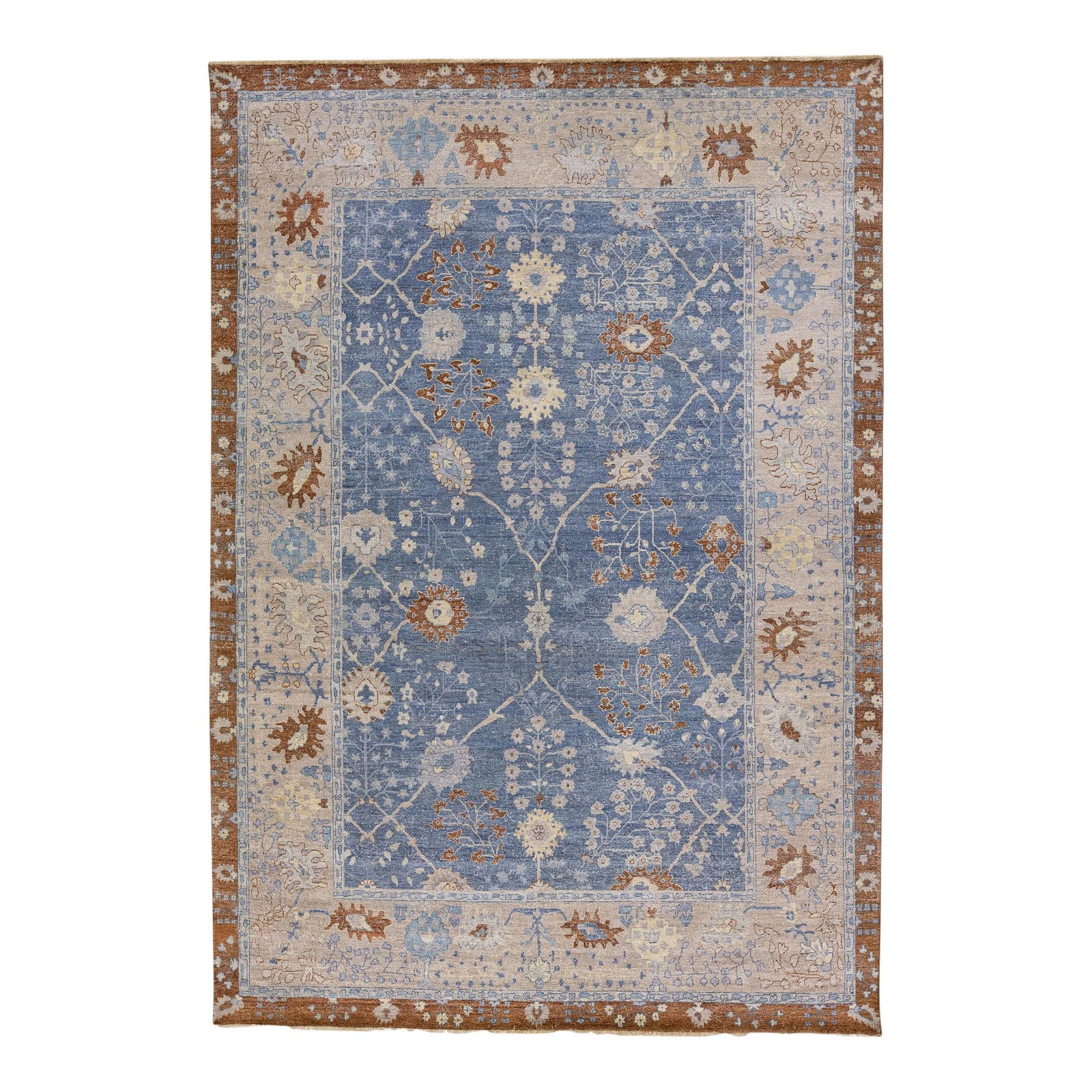 Blue Artisan Collection Handmade Wool Rug 9' x 12'10'' (1 of 10)