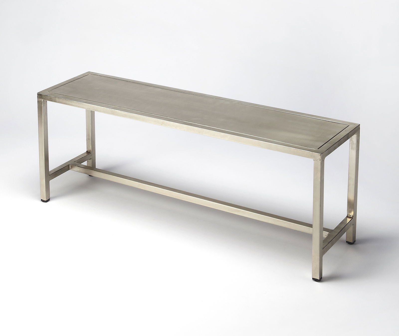 Butler Contemporary Brass Iron Entryway Bench Rectangular Design (1 of 6)