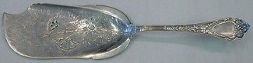 Wood & Hughes Murillo Sterling Silver Fish Server 11 3/4 Floral Design (1 of 1)