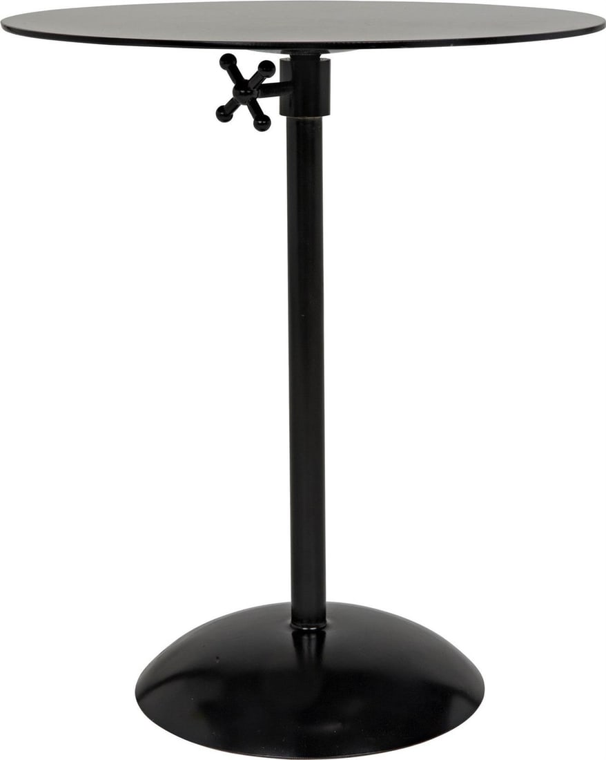 Industrial Black Metal Adjustable Side Table by Felix (1 of 6)