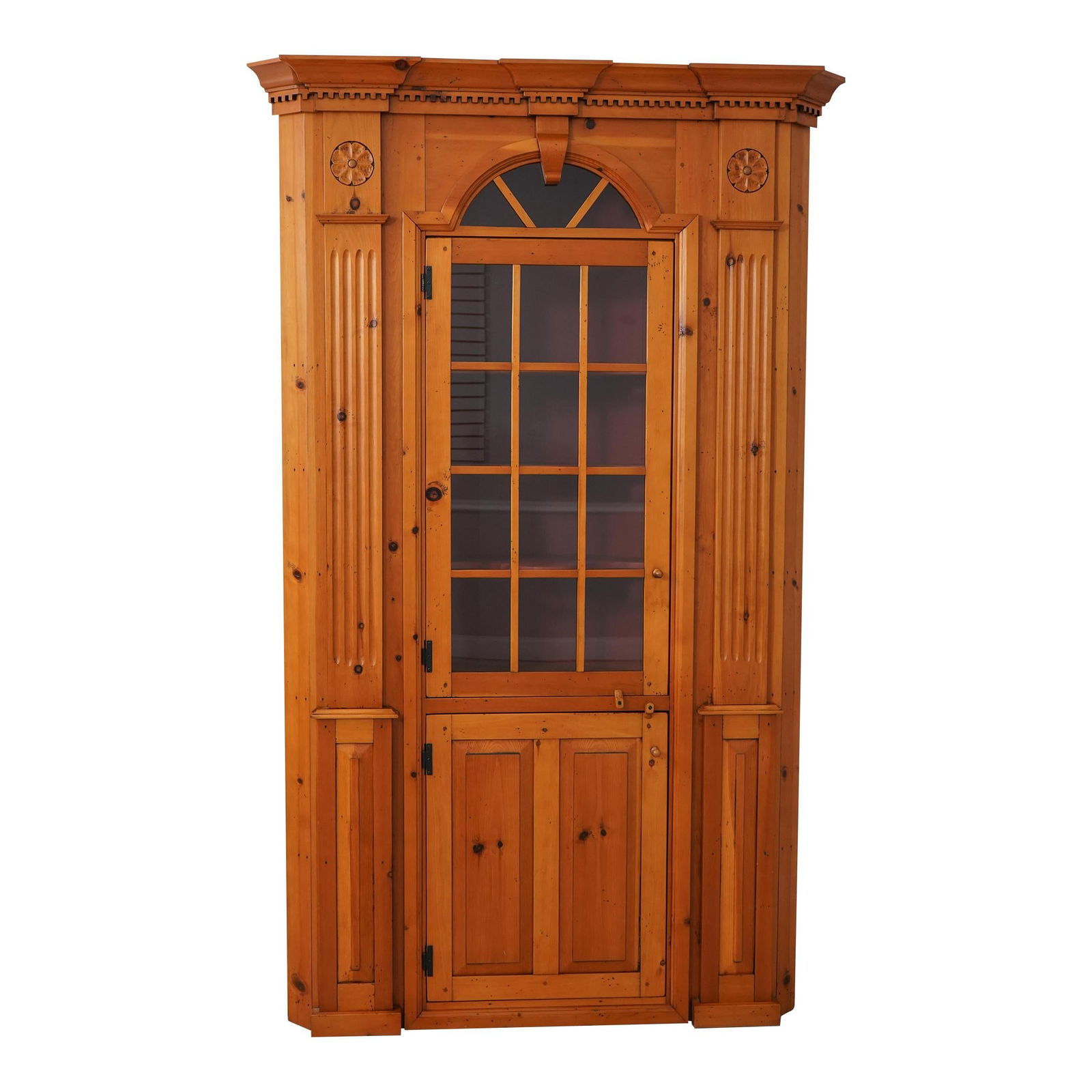 Stephen Von Hohen Pine Corner Cabinet Honey Finish Handcrafted (1 of 10)