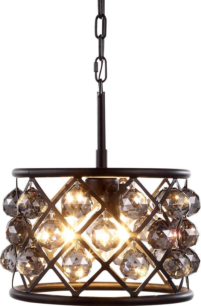 Elegant Lighting Madison Pendant Lamp Crystal Silver Shade: Elegant Lighting Madison Pendant Lamp Crystal Silver Shade Illuminate your space with the Madison Pendant Lamp, a stunning blend of elegance and modern design. This pendant light features a hand-polis