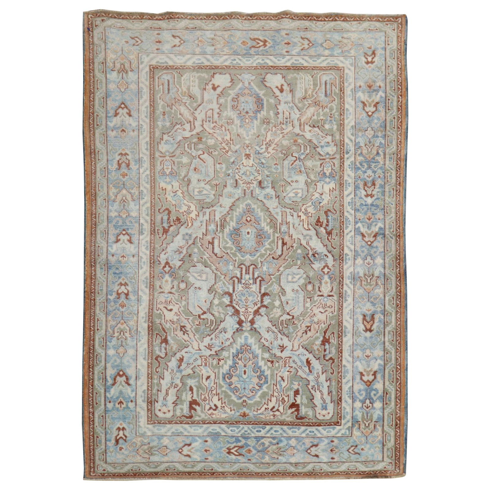 Zabihi Collection Antique Persian Rug Dragon Motif Hand-Woven Wool 1910: Zabihi Collection Antique Persian Rug Dragon Motif Hand-Woven Wool 1910 Enhance your home decor with this exquisite antique scatter size Persian rug from the Zabihi Collection, featuring a captivating