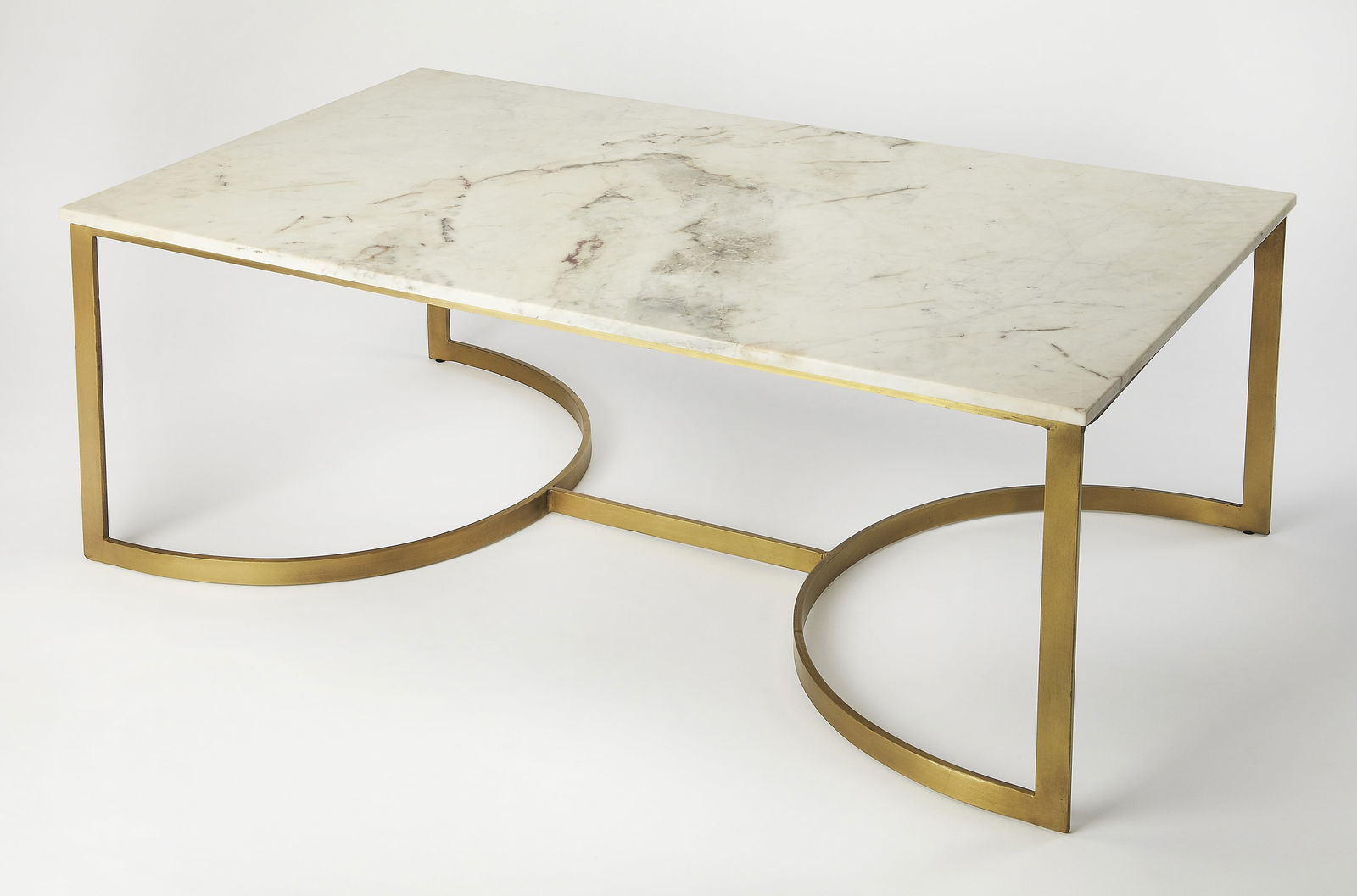 Butler Corsini Chic Gold Marble Coffee Table Contemporary Design (1 of 2)