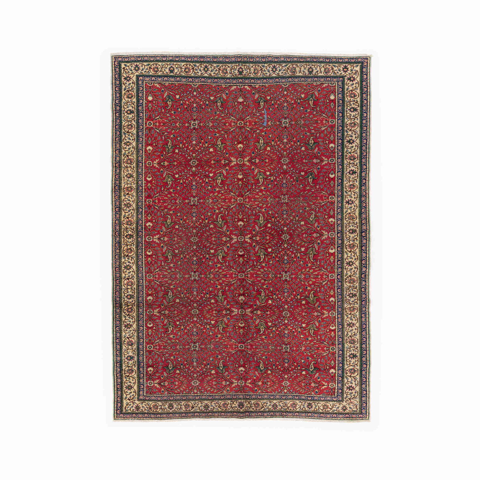 Authentic Handmade Kayseri Wool on Cotton Carpet 80.3 x 112.6 Inches (1 of 8)