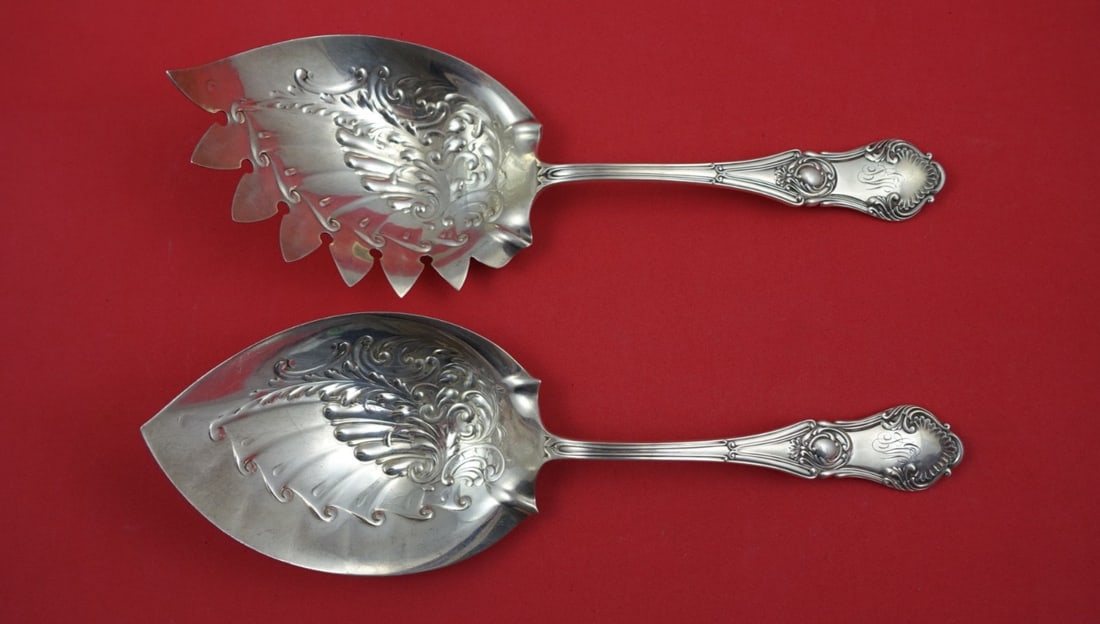 Gorham Regent Sterling Silver 2-Piece Vegetable Serving Set 9 1/4" (1 of 2)