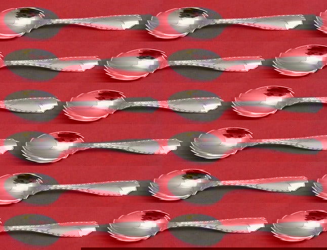 Tiffany & Co Marquise Sterling Silver Teaspoons Set of 12 (1 of 4)