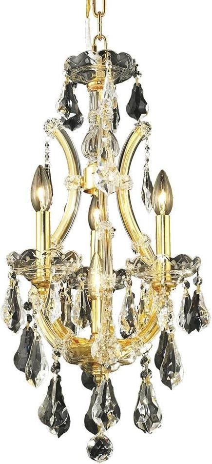 Elegant Lighting Maria Theresa Rococo Chandelier Royal-Cut Crystal 4-Light: Elegant Lighting Maria Theresa Rococo Chandelier Royal-Cut Crystal 4-Light Illuminate your space with this exquisite Rococo-style bowl chandelier, featuring a stunning clear crystal finish. Designed t