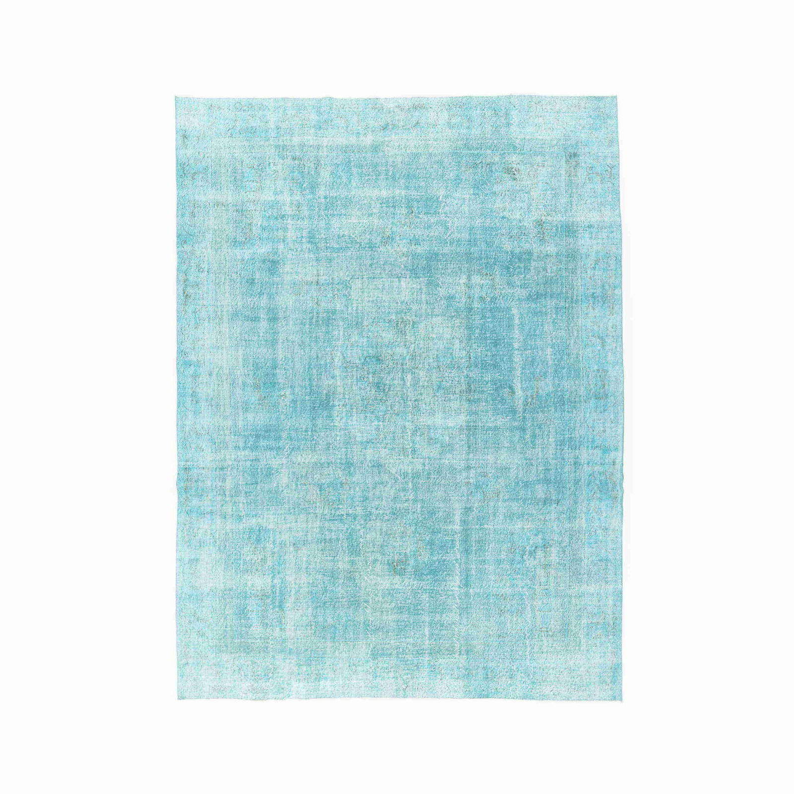 Handmade Vintage Wool on Cotton Carpet 112.2 x 151.2 Inches (1 of 8)