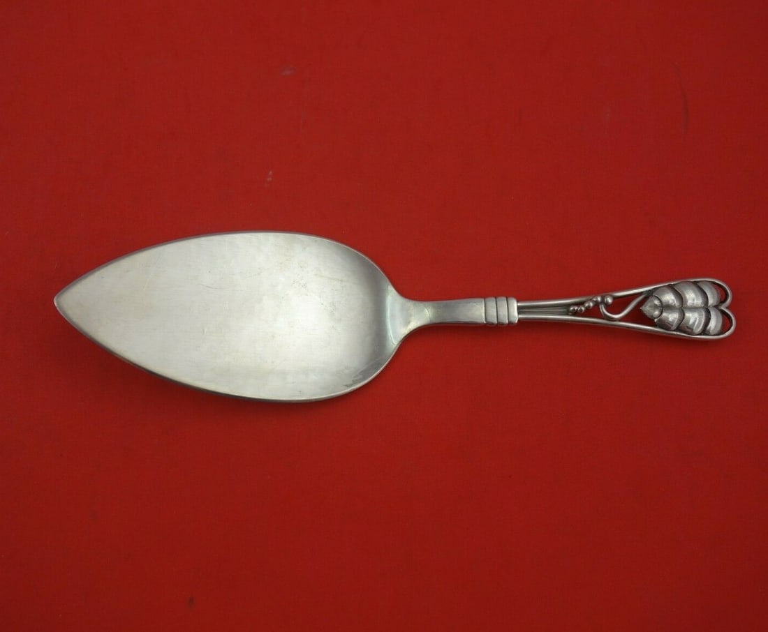 Georg Jensen Ornamental #71 Sterling Silver Cake Server 8 1/4" (1 of 3)