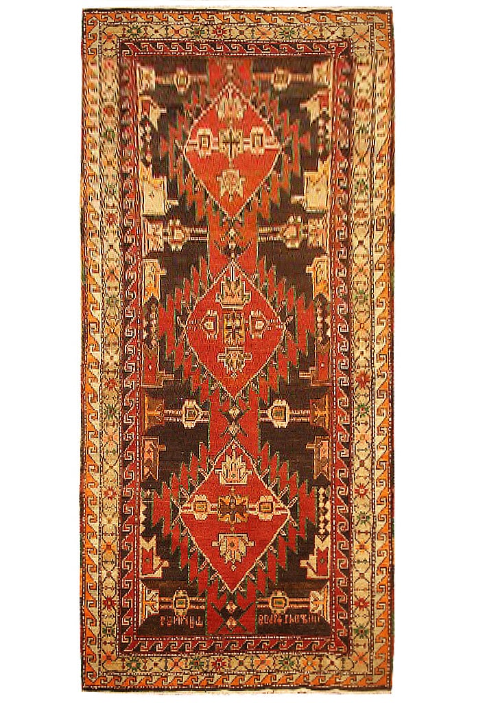 4' x 8' 10" Handwoven Red Russian Kazak Area Rug (1 of 9)