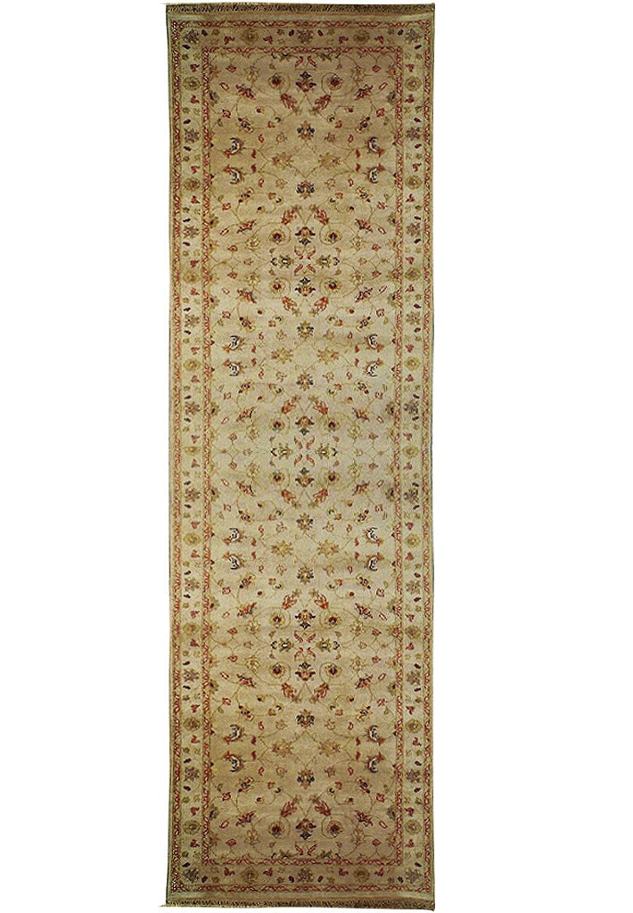 Handmade 2.8 x 10 Ivory Vegetable Dyed Chobi Runner Wool: Handmade 2.8 x 10 Ivory Vegetable Dyed Chobi Runner Wool Free continental US Shipping Enhance your space with this stunning 2.8 x 10 Ivory Vegetable Dyed Chobi Runner, a perfect blend of traditional c