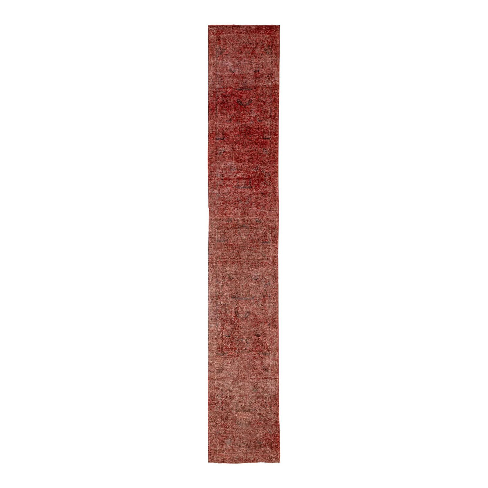 Vintage Persian Red Wool Runner 2'6 x 15'7 Allover Design (1 of 8)