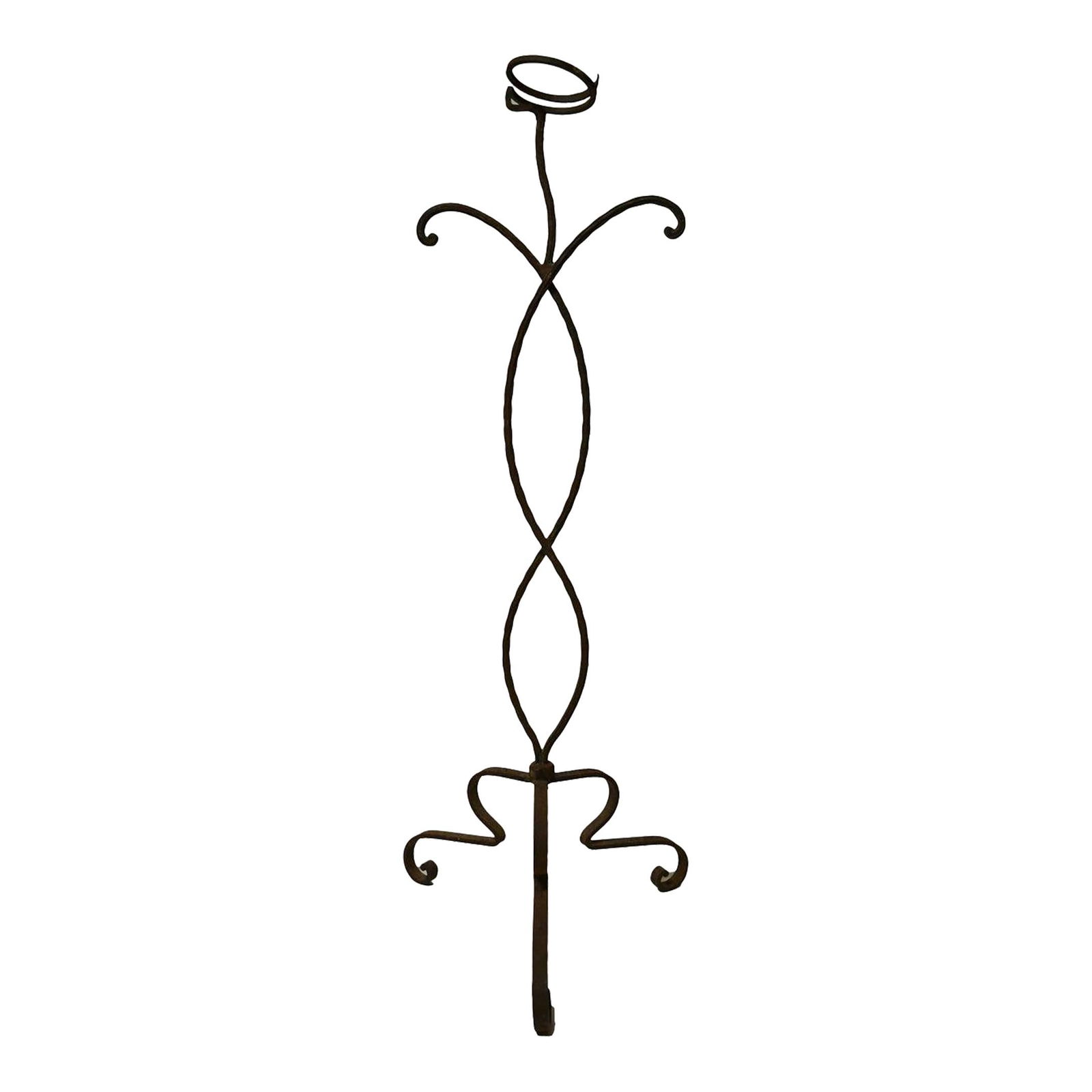 Unique Wrought Iron Salterini Plant Stand 39" Tall Black Finish (1 of 6)