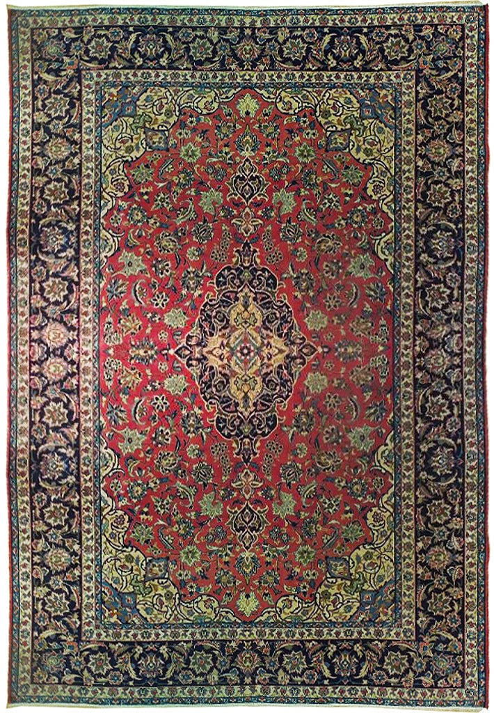 Handcrafted Semi-Antique Persian Kashan Rug 9'5 x 13' Traditional Design: Handcrafted Semi-Antique Persian Kashan Rug 9'5 x 13' Traditional Design Free continental US Shipping Enhance your living space with this exquisite 9.5 x 13 Semi-Antique Persian Kashan Traditional Rug