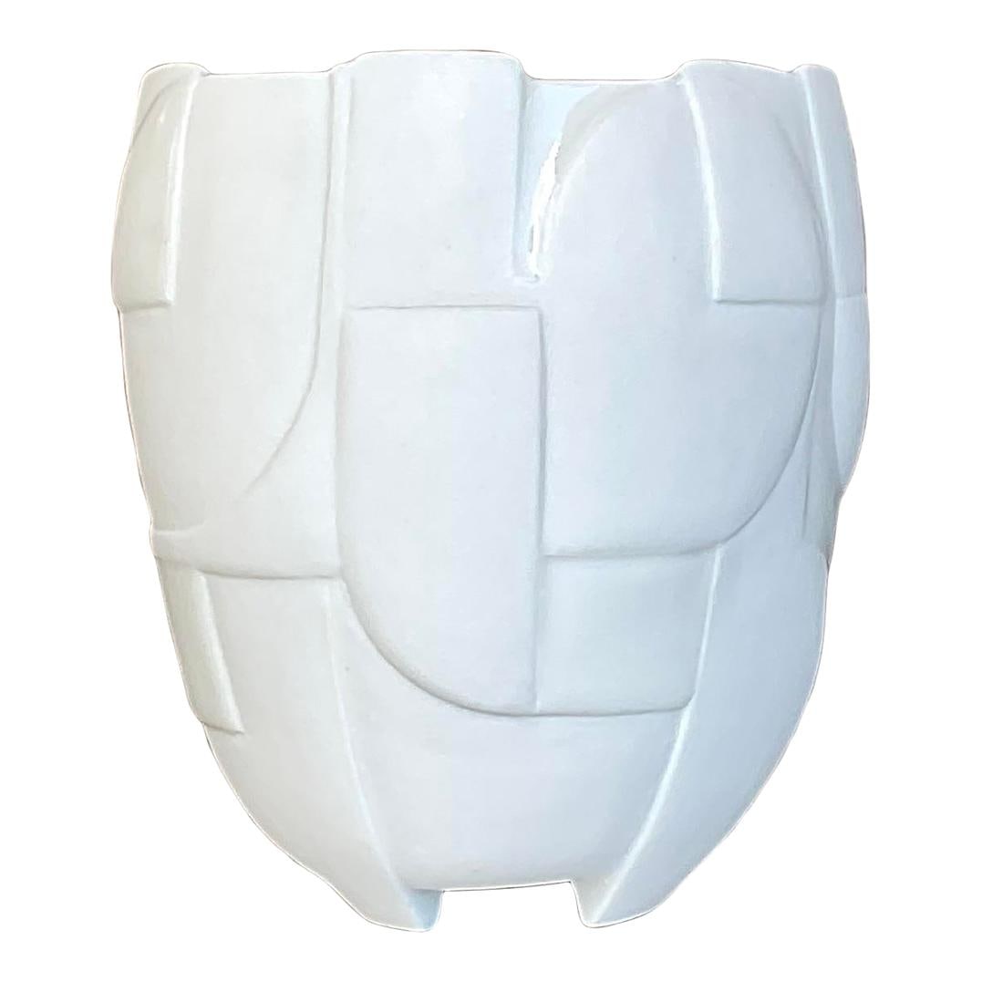 Vintage Boho Studio Pottery Vase Signed Unique Design (1 of 5)