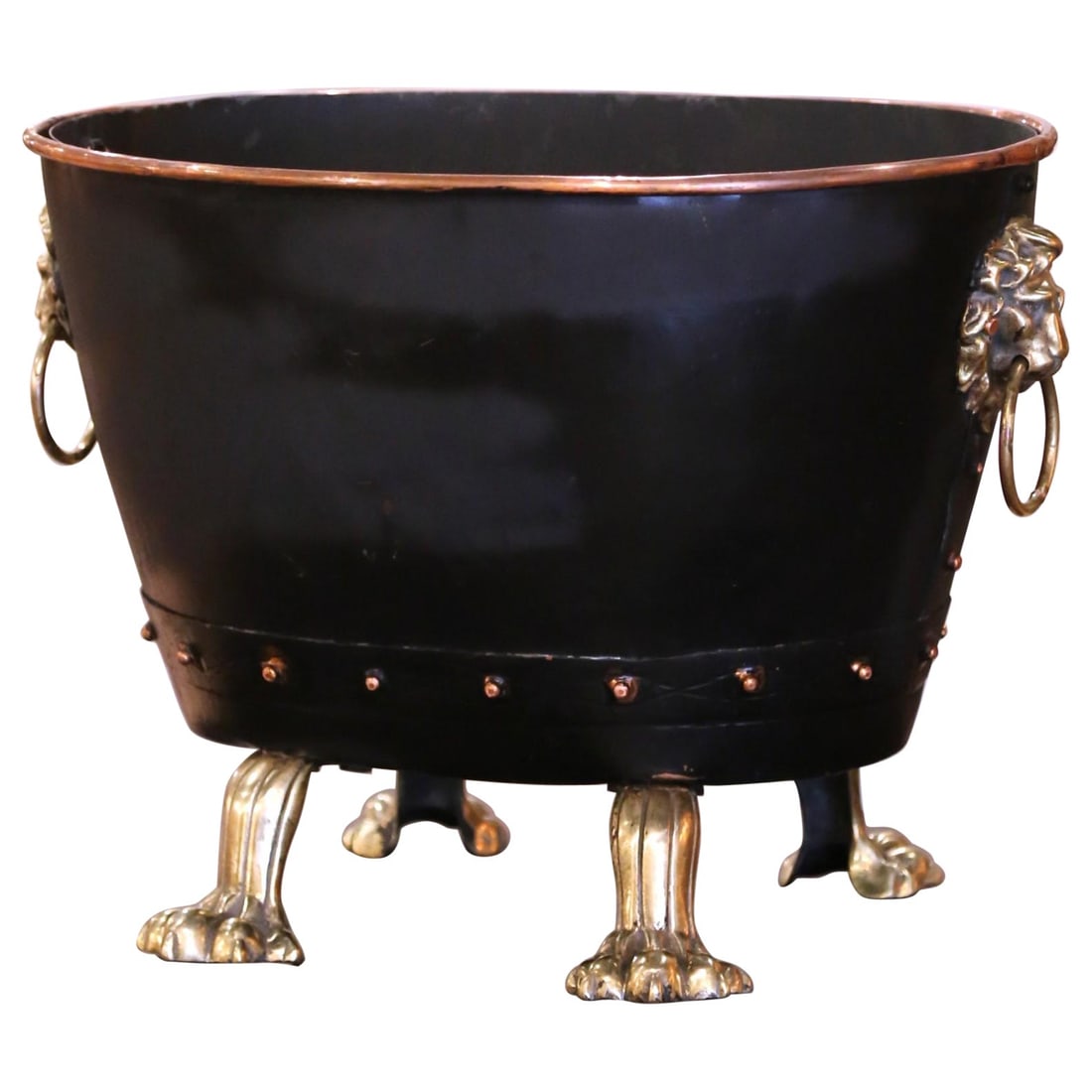 Victorian Copper Bronze Coal Scuttle with Original Liner England 1870 (1 of 8)