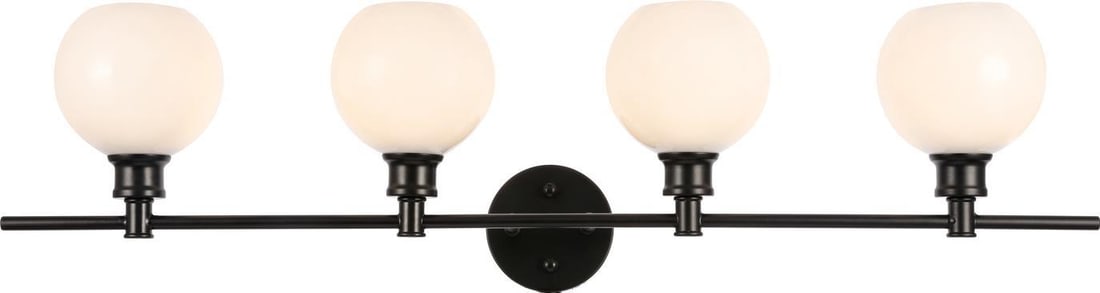 Elegant Lighting Collier 4-Light Wall Lamp Frosted White Finish (1 of 1)