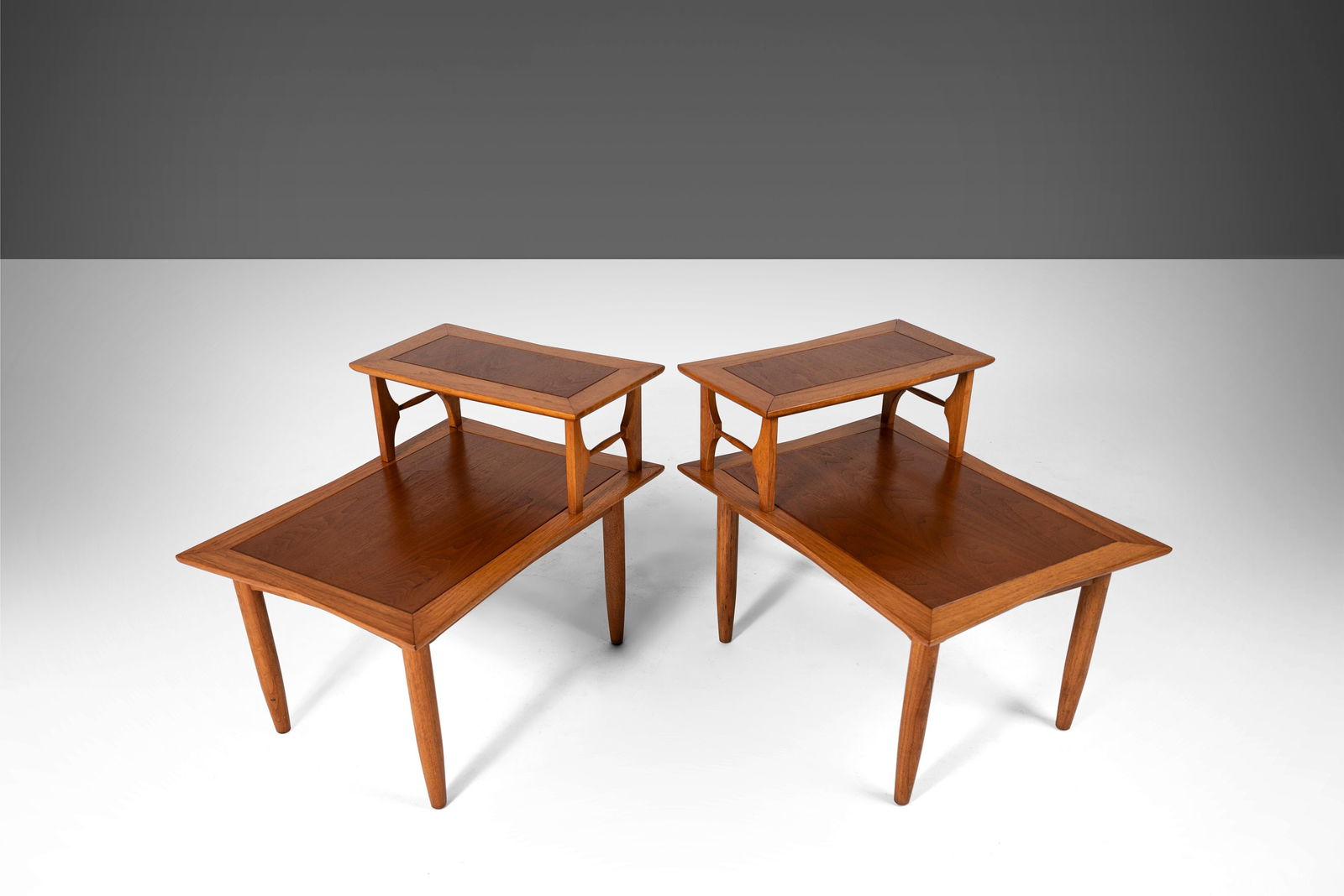 Mid Century Modern 2-Tier End Tables by Lubberts & Mulder for Tomlinson 1960s (1 of 10)