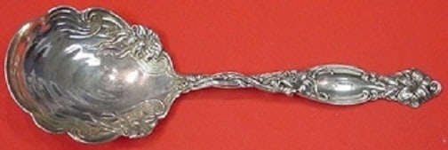 International Sterling Silver Frontenac Large Berry Spoon 8 7/8" (1 of 1)