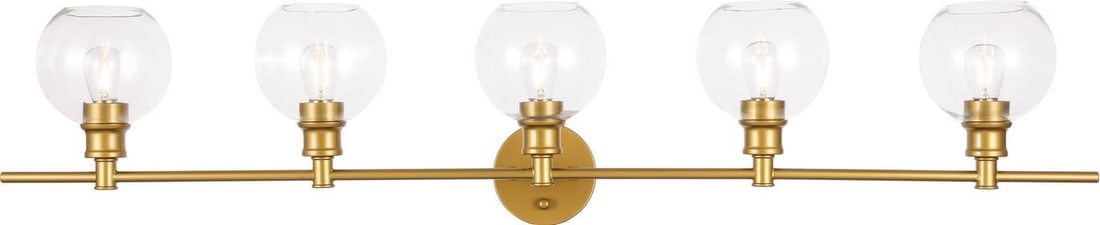 Elegant Lighting Collier Victorian Wall Lamp Brass Glass UL-Listed (1 of 1)