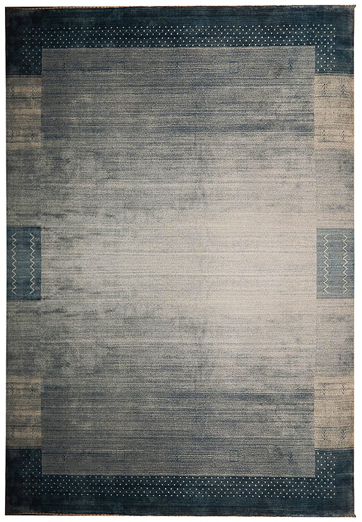 Gabbeh Gray Wool Viscose Modern Area Rug 9'3 x 11'11 (1 of 6)