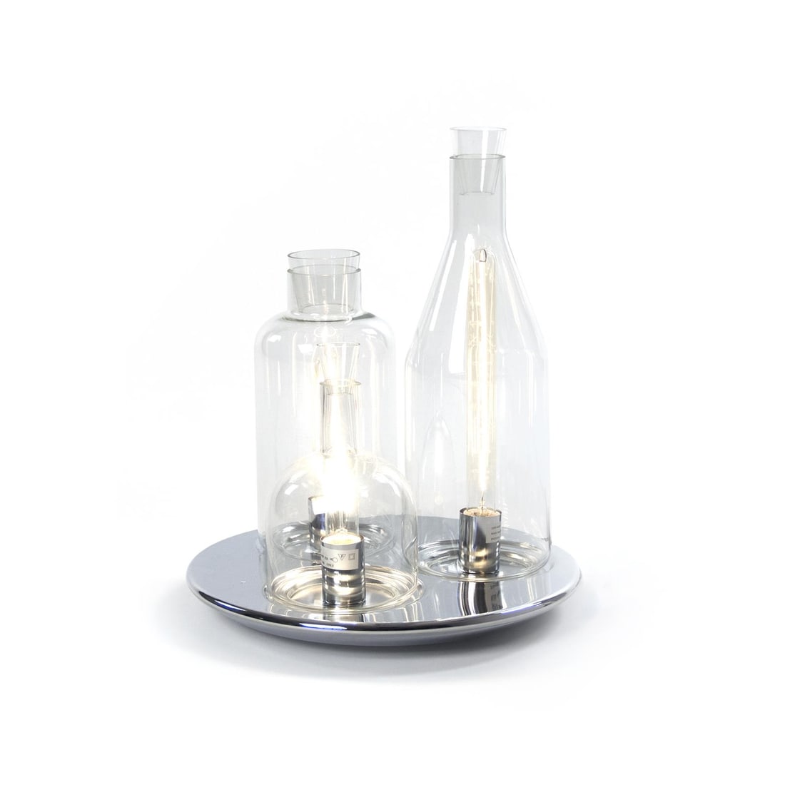 Zentique Quent Transitional Glass Desk Lamp 19 Inches (1 of 4)