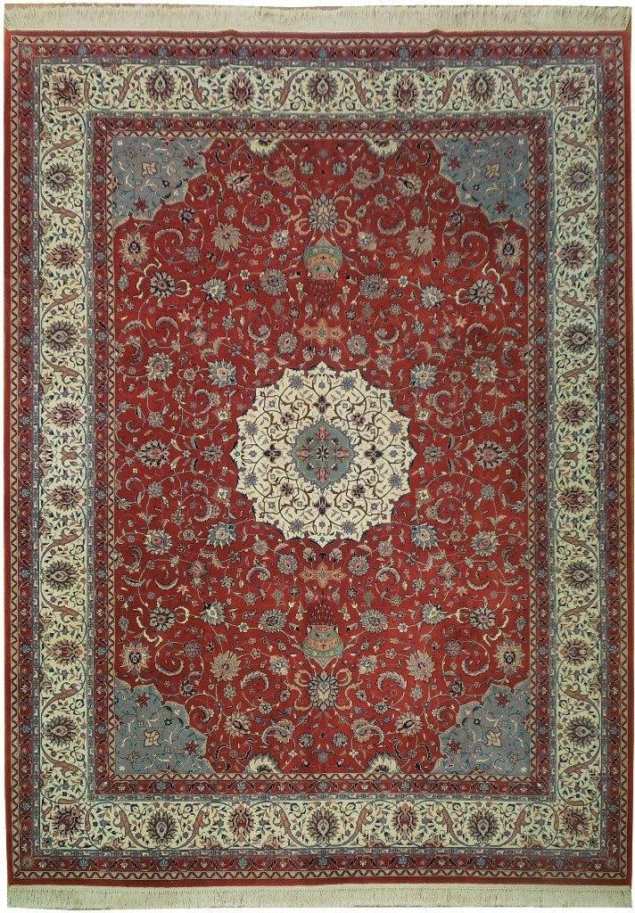 Handmade Wool and Silk Rug 8'6 x 11'6 Premium Quality: Handmade Wool and Silk Rug 8'6 x 11'6 Premium Quality Free continental US Shipping Transform your living space with this exquisite 8.6 x 11.6 fine quality wool and silk rug. Skillfully handmade in Chi