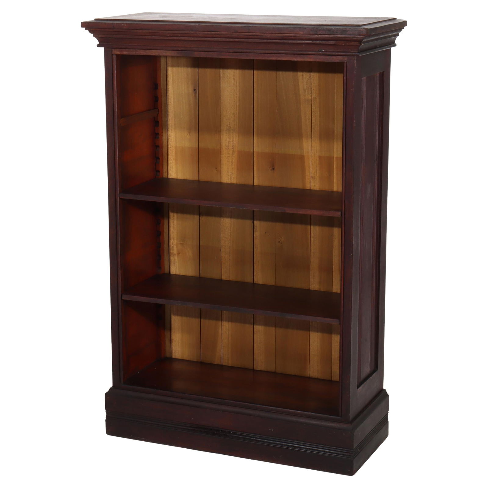 1930s Mahogany Small Open Bookcase with Adjustable Shelves (1 of 8)