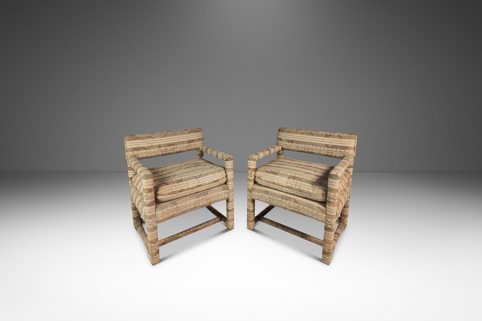 Vintage Set of 2 Milo Baughman Mid-Century Parsons Chairs 1960s (1 of 10)