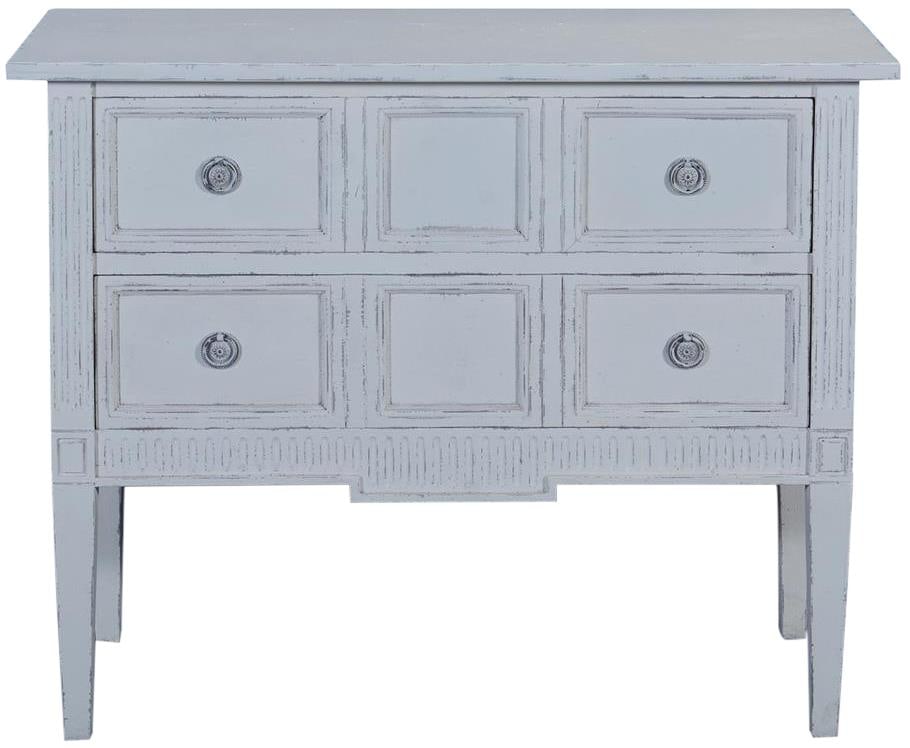 Eliot White Chest Solid Wood Transitional Style - 4