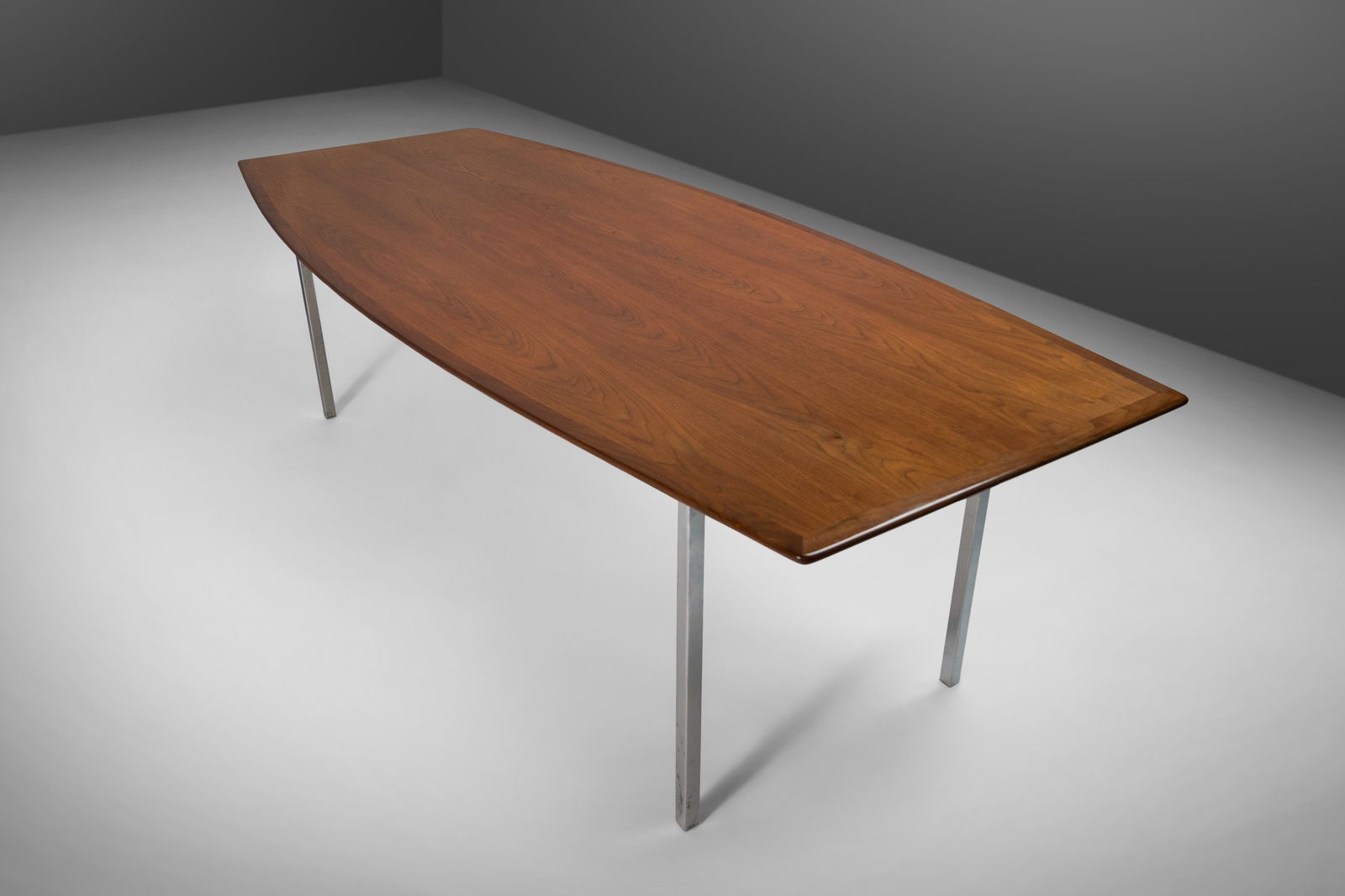Florence Knoll Model 580 Walnut Chrome Conference Table 1950s (1 of 10)