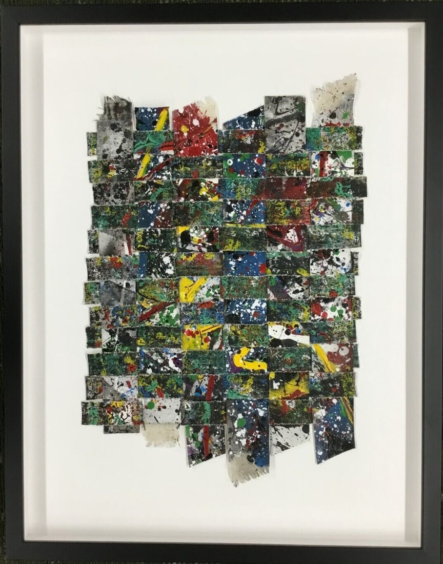 Brent Wickes Signed Framed Acrylic Art Astronauts To The Moon 2021: Brent Wickes Signed Framed Acrylic Art Astronauts To The Moon 2021 This captivating original acrylic on canvas artwork titled 'Astronauts To The Moon' by Brent Wickes features an abstract style that e