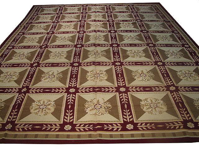 Handcrafted 9 x 12 Needlepoint Rug Roman Pattern in Olive Rust Burgundy: Handcrafted 9 x 12 Needlepoint Rug Roman Pattern in Olive Rust Burgundy Free continental US Shipping Introducing the exquisite 9 x 12 Needlepoint Rug Roman Pat, a stunning addition to your home decor