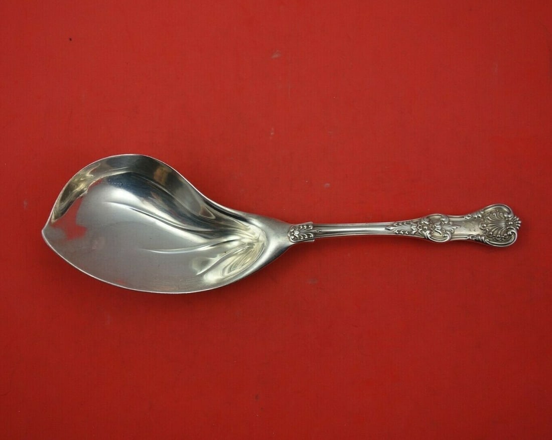 Tiffany & Co English King Sterling Silver Sherbet Server 9.25": Tiffany & Co English King Sterling Silver Sherbet Server 9.25" This exquisite sherbet server is crafted from sterling silver and features the elegant English King pattern by Tiffany & Co. Measuring 9