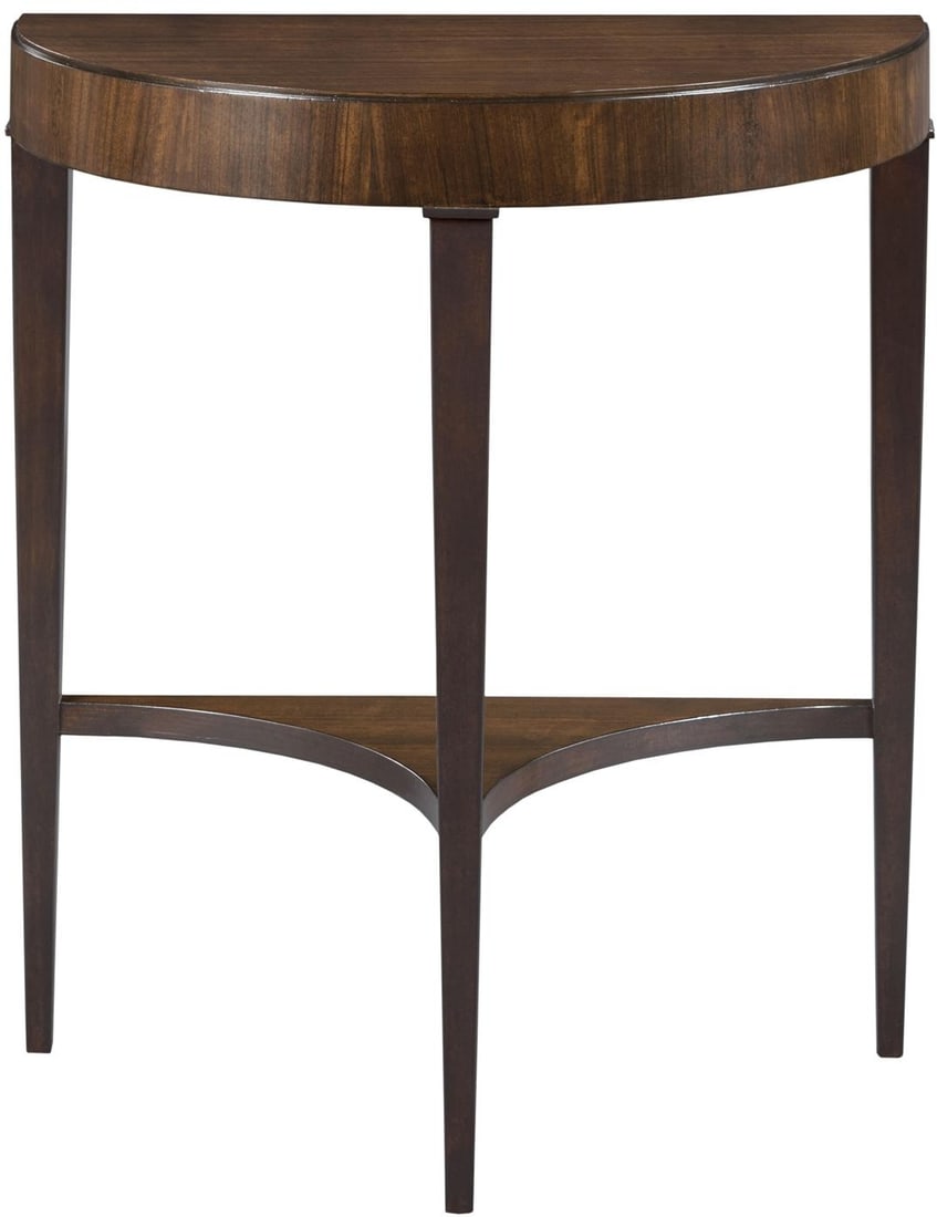 Demilune Console Table with Mozambique Wood Veneer Finish (1 of 2)