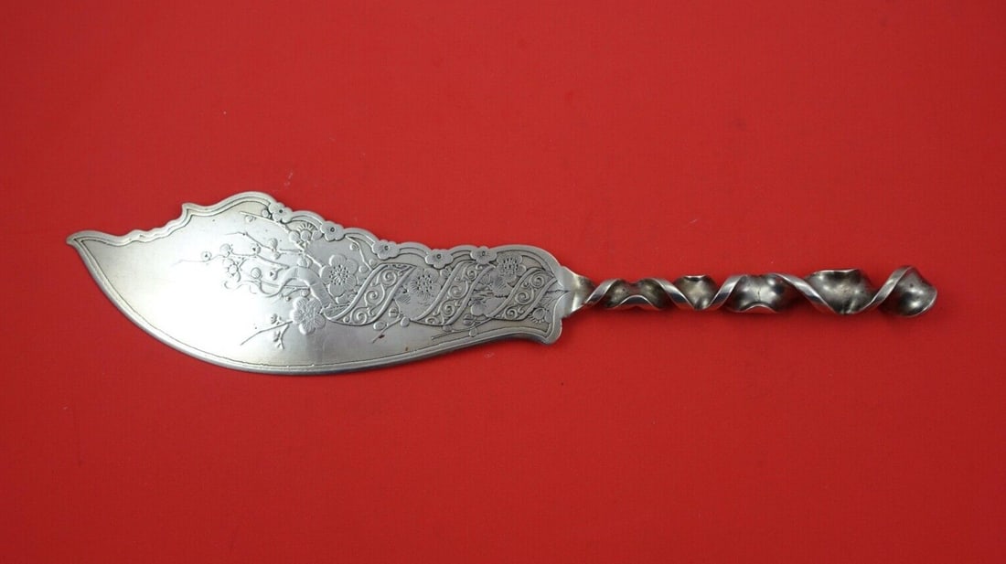 Whiting Reverse Twist #8 Sterling Silver Ice Cream Slice 12.25" (1 of 2)