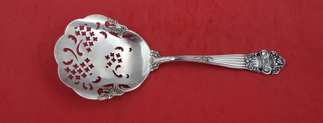 Towle Georgian Sterling Silver Hand Pierced Tomato Server 7 5/8" (1 of 2)