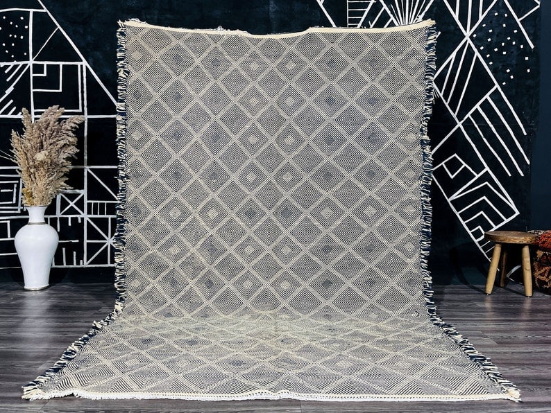 Authentic Handwoven Berber Rug from Morocco 100% Sheep Wool (1 of 10)