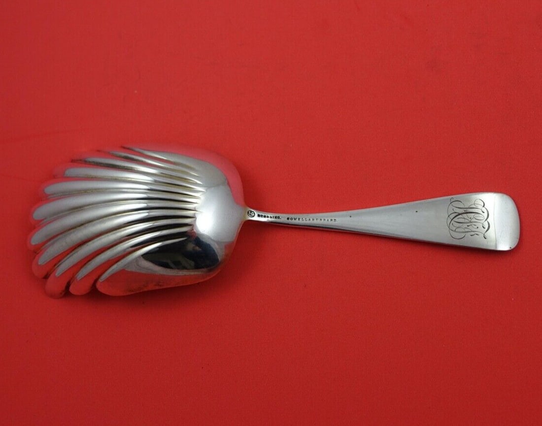 Durgin Scroll Sterling Silver Cracker Scoop 7 3/4" Serving Piece - 2
