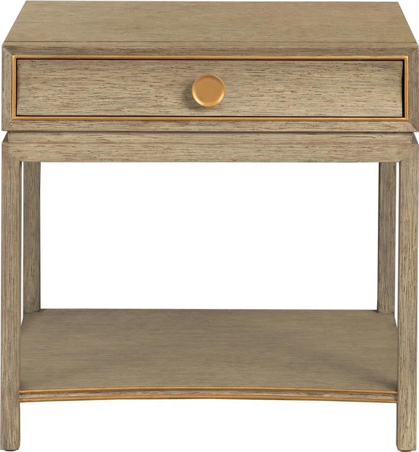 Port Eliot Washed Oak Single Drawer Side Table (1 of 1)